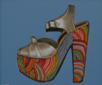 Jewel Encrusted Disco Platform 20x22 Oil